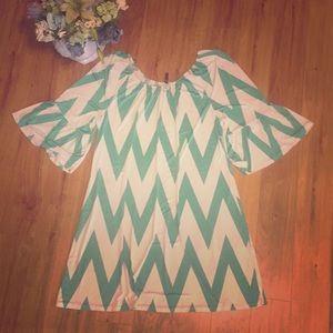 Stunning Chevron Boutique Dress!!! 2X